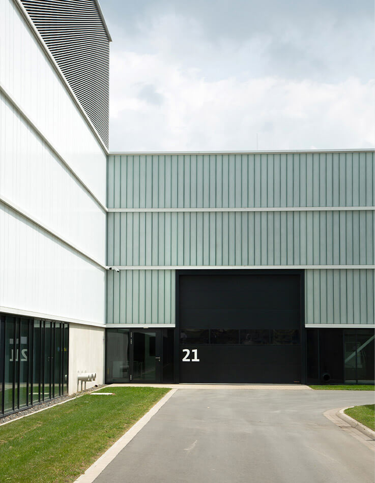 This photo shows the gate signage of a delivery entrance.